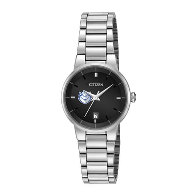 Saint Louis Billikens Citizen Watch Women's Black Dial Stainless Steel Watch - Silver