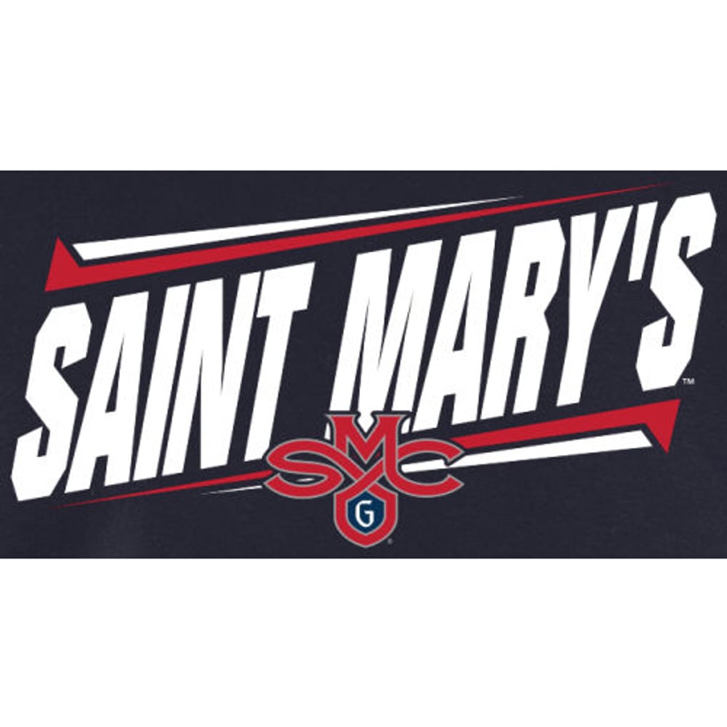 Saint Mary's Gaels Double Bar Pullover Hoodie - Navy