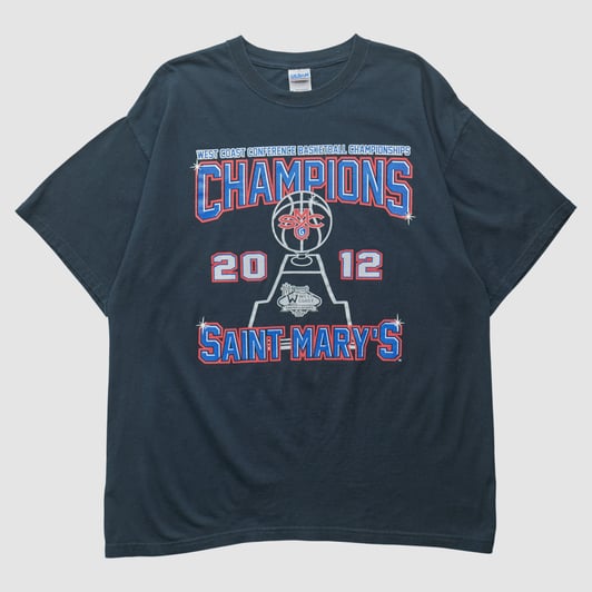 Saint Mary's Gaels Gildan 2012 T-shirt - Black - L by Fanatics Real Vintage