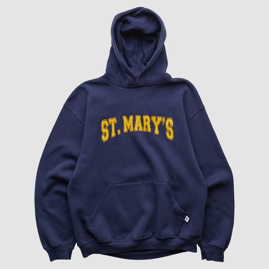 Saint Mary's Gaels Russell 2000s Hooded Pullover Sweatshirt - Navy - S by Fanatics Real Vintage