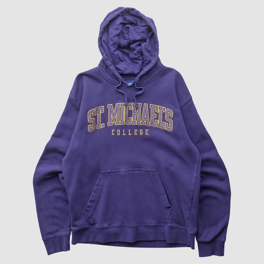 Saint Michael's Purple Knights Gear For Sports 2010s Hooded Pullover Sweatshirt - Purple - M by Fanatics Real Vintage