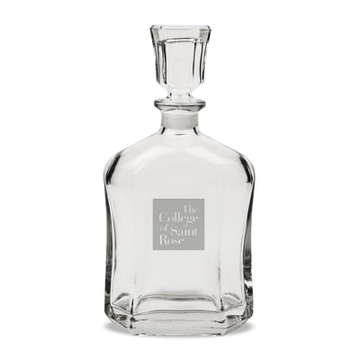 Saint Rose Golden Knights 23.75oz. Crystal Whisky Decanter