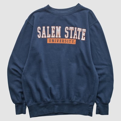 Salem State University Vikings MV Sport 2000s Pullover Sweatshirt - Navy - XS by Fanatics Real Vintage