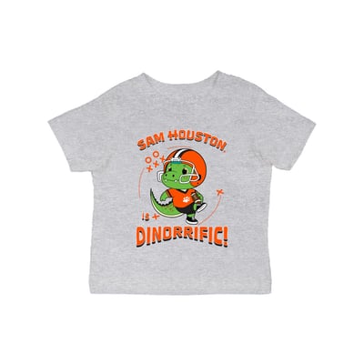 Sam Houston State Bearkats Vive La Fete Infant Dinorrific T-Shirt - Gray