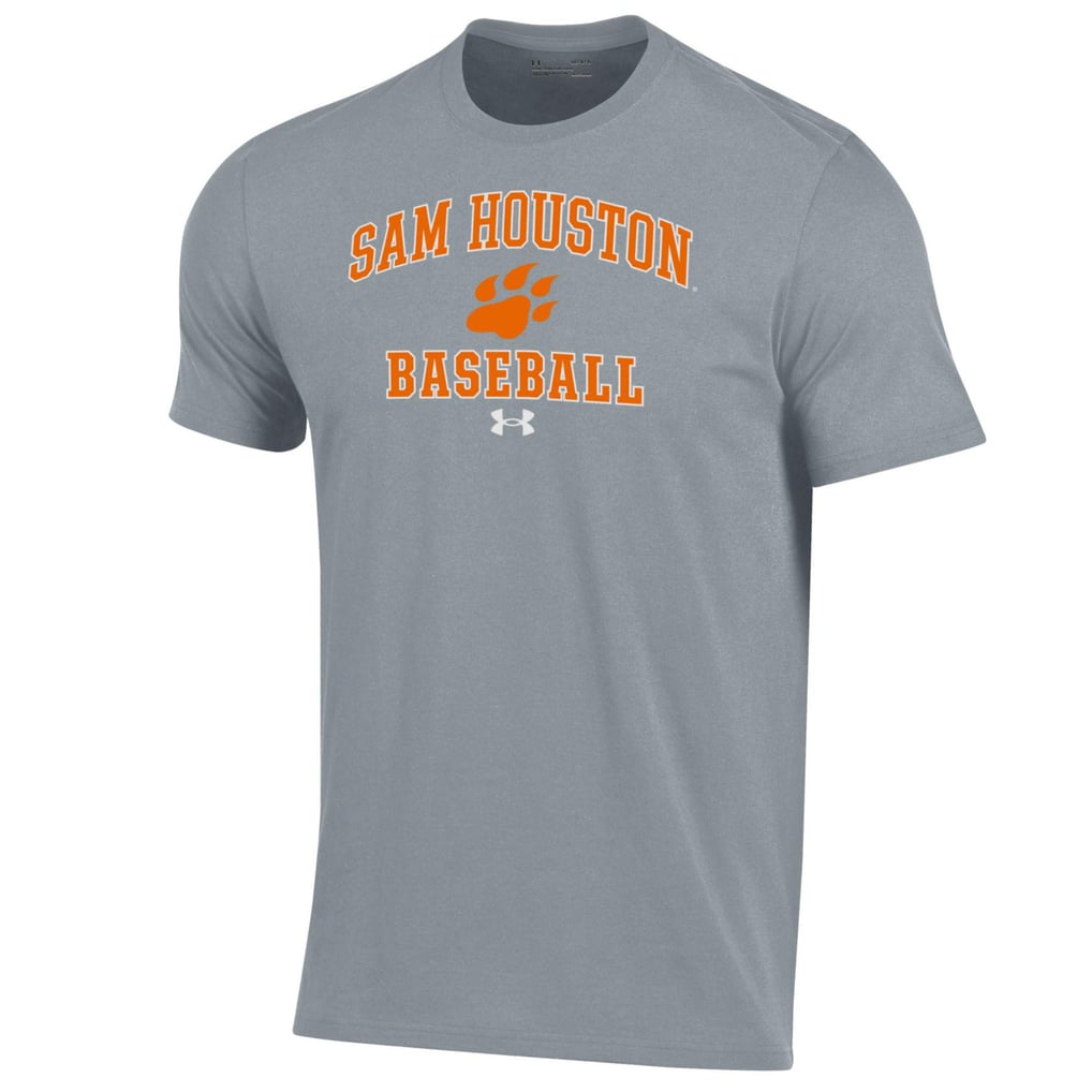  Sam Houston State Bearkats Under Armour Baseball Performance T-Shirt - Gray