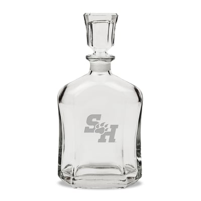 Sam Houston State Bearkats 23.75oz. Crystal Whisky Decanter