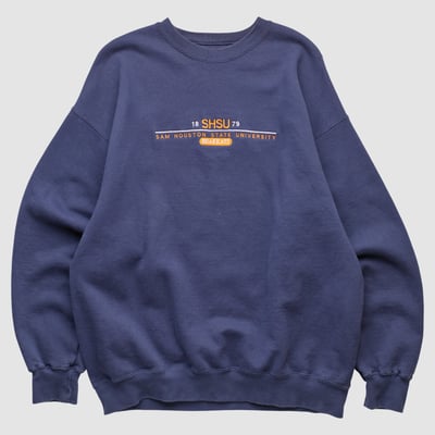 Sam Houston State Bearkats Jansport 2000s Pullover Sweatshirt - Navy - L by Fanatics Real Vintage