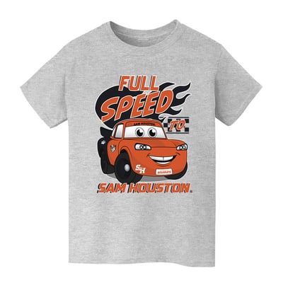  Sam Houston State Bearkats Vive La Fete Youth Full Speed T-Shirt - Gray