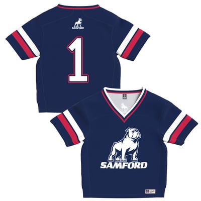 Samford Bulldogs GameDay Greats Toddler Lightweight Collegiate Football Fashion Jersey - Royal
