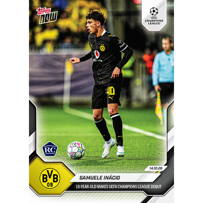 Samuele Inácio - 2026-27 UCL Topps NOW® - Card 30
