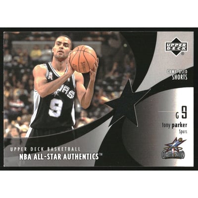 2002-03 Upper Deck All-Star Authentics Shorts #TPAS Tony Parker