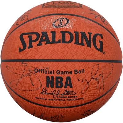 2007-08 San Antonio Spurs Team Signed Spalding Official Game Basketball