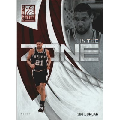 2009-10 Donruss Elite In the Zone Red #13 Tim Duncan
