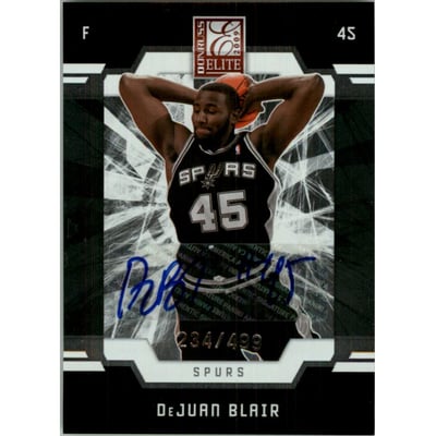 2009-10 Donruss Elite #193 DeJuan Blair AU RC