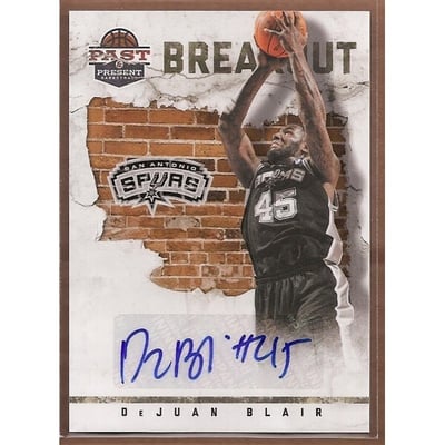 2011-12 Panini Past and Present Breakout Autographs #15 DeJuan Blair
