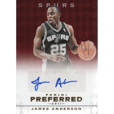 2011-12 Panini Preferred #293 James Anderson PS/99 AU