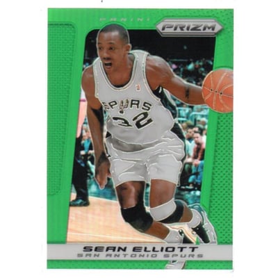 2013-14 Panini Prizm Prizms Green #206 Sean Elliott