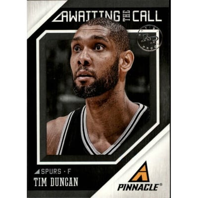 2013-14 Pinnacle Awaiting the Call Artist's Proofs #4 Tim Duncan