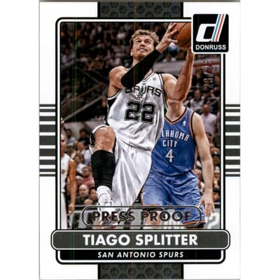 2014-15 Donruss Press Proofs Silver #87 Tiago Splitter