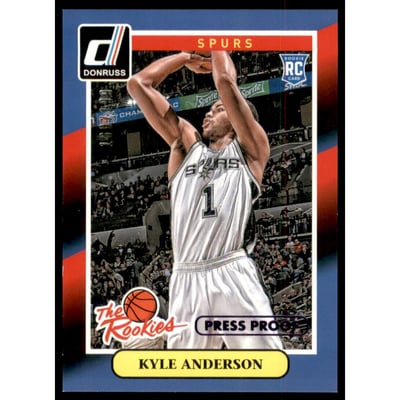 2014-15 Donruss The Rookies Press Proofs Purple #21 Kyle Anderson