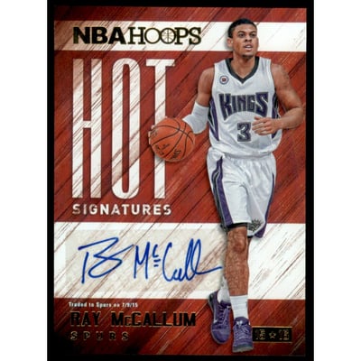 2015-16 Hoops Hot Signatures #37 Ray McCallum