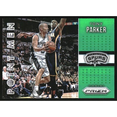 2015-16 Panini Prizm Point Men Prizms Green #14 Tony Parker