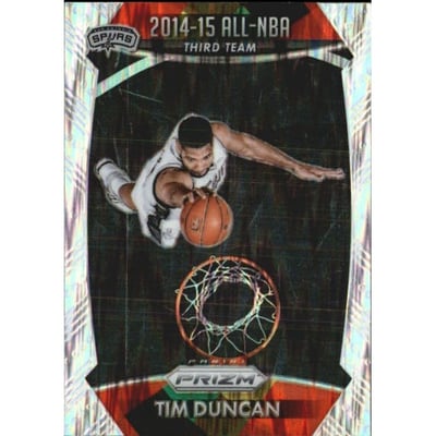 2015-16 Panini Prizm Prizms Flash #386 Tim Duncan ANBA