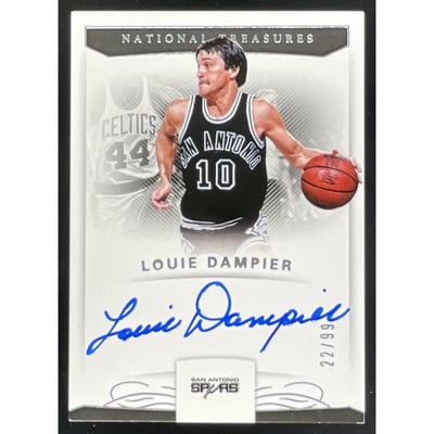 2017-18 Panini National Treasures Signatures #S-LDP Louie Dampier Auto /99