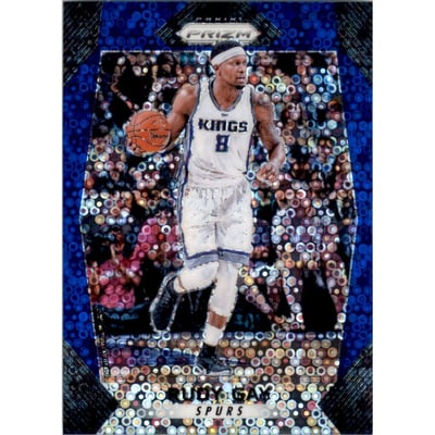 2017-18 Panini Prizm Prizms Fast Break Blue #296 Rudy Gay