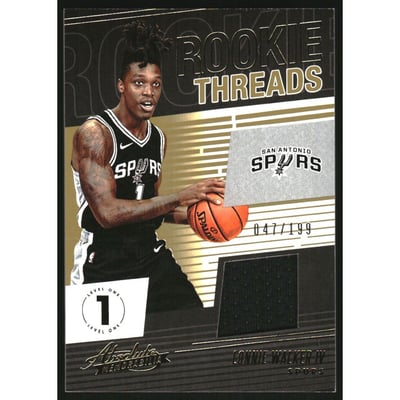 2018-19 Absolute Memorabilia Rookie Threads #18 Lonnie Walker IV