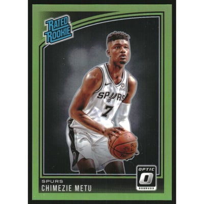 2018-19 Donruss Optic Lime Green #195 Chimezie Metu RR