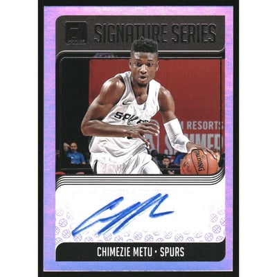 2018-19 Donruss Signature Series #74 Chimezie Metu