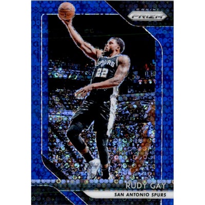 2018-19 Panini Prizm Prizms Fast Break Blue #3 Rudy Gay