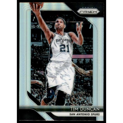 2018-19 Panini Prizm Prizms Silver #225 Tim Duncan