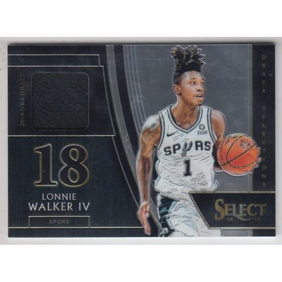 2018-19 Select Draft Selections Memorabilia #11 Lonnie Walker IV