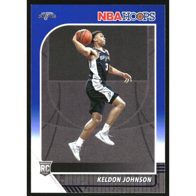 2019-20 Hoops Blue #224 Keldon Johnson