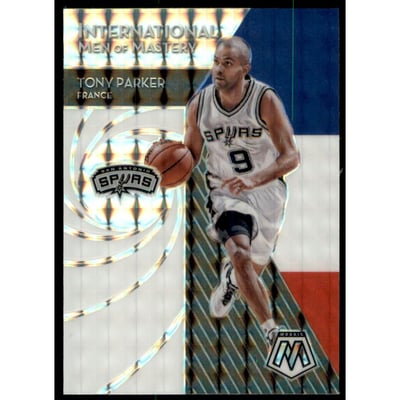 2019-20 Panini Mosaic International Men of Mastery Mosaic #4 Tony Parker