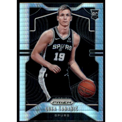 2019-20 Panini Prizm Prizms Hyper #265 Luka Samanic