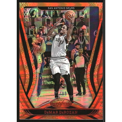 2020-21 Certified Mirror Orange #77 DeMar DeRozan