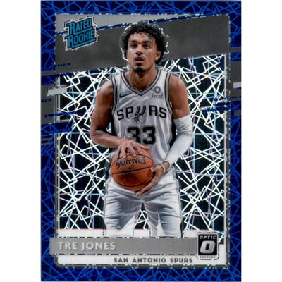2020-21 Donruss Optic Blue Velocity #188 Tre Jones RR