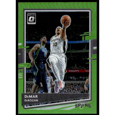 2020-21 Donruss Optic Lime Green #36 DeMar DeRozan