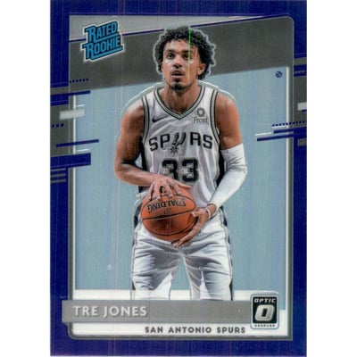 2020-21 Donruss Optic Purple #188 Tre Jones RR