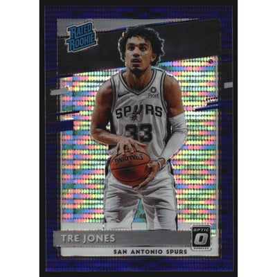 2020-21 Donruss Optic Target Purple Pulsar #188 Tre Jones RR