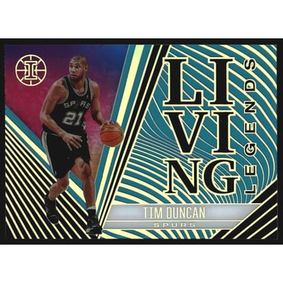 2020-21 Panini Illusions Living Legends Sapphire #2 Tim Duncan