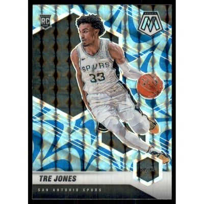2020-21 Panini Mosaic Mosaic Reactive Blue #243 Tre Jones