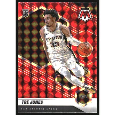 2020-21 Panini Mosaic Mosaic Reactive Red #243 Tre Jones