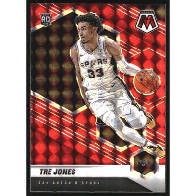 2020-21 Panini Mosaic Mosaic Red #243 Tre Jones