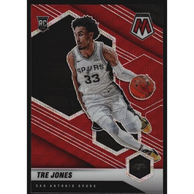 2020-21 Panini Mosaic Mosaic Red Wave #243 Tre Jones