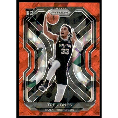 2020-21 Panini Prizm Prizms Red Ice #291 Tre Jones