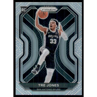 2020-21 Panini Prizm Prizms Silver #291 Tre Jones